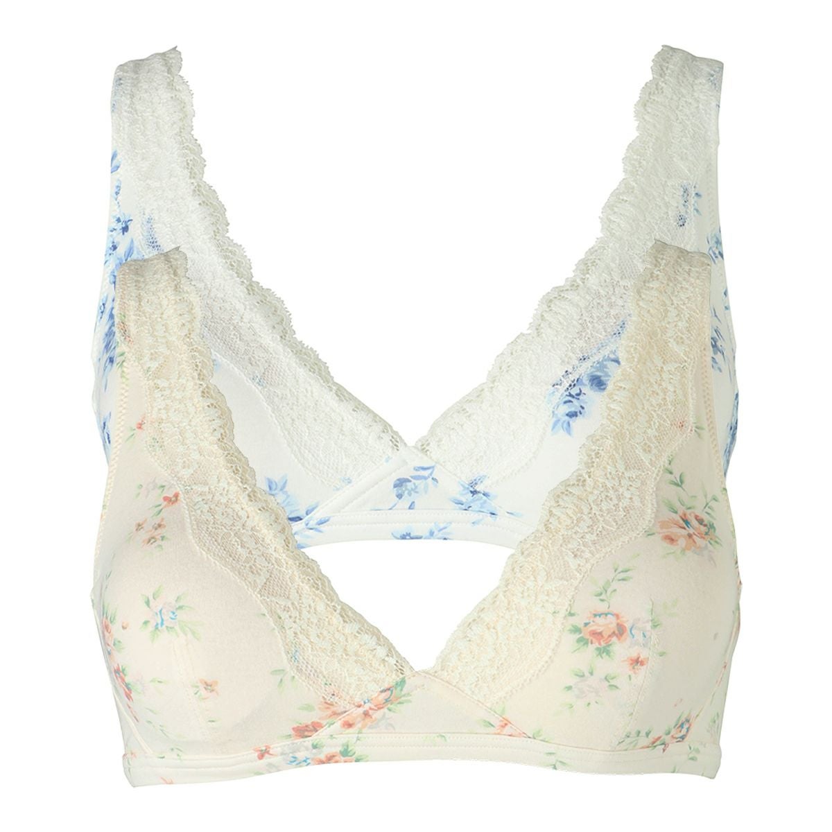 24ガーニッシュフラワー[ソフトブラジャー(ノンワイヤー)] | KID BLUE