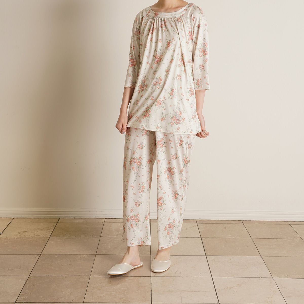 24シルクブラッサムPt[7分袖パジャマ] | KID BLUE OFFICIAL ONLINE STORE