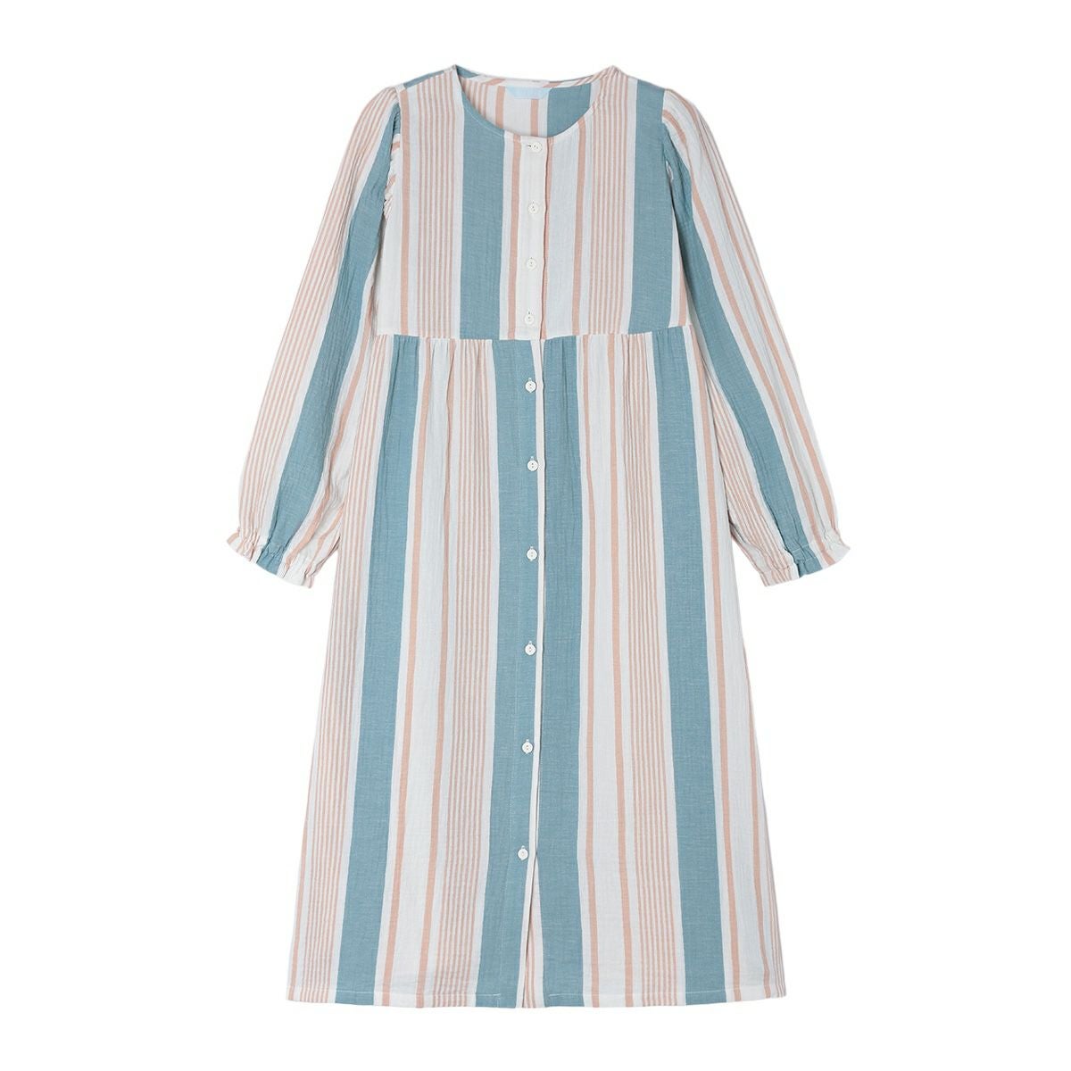 【上下セット】KID BLUE キッドブルー Ｗガーゼ 長袖ナイティ アニバーサリーWガーゼ[長袖ナイティ] | KID BLUE OFFICIAL ONLINE STORE