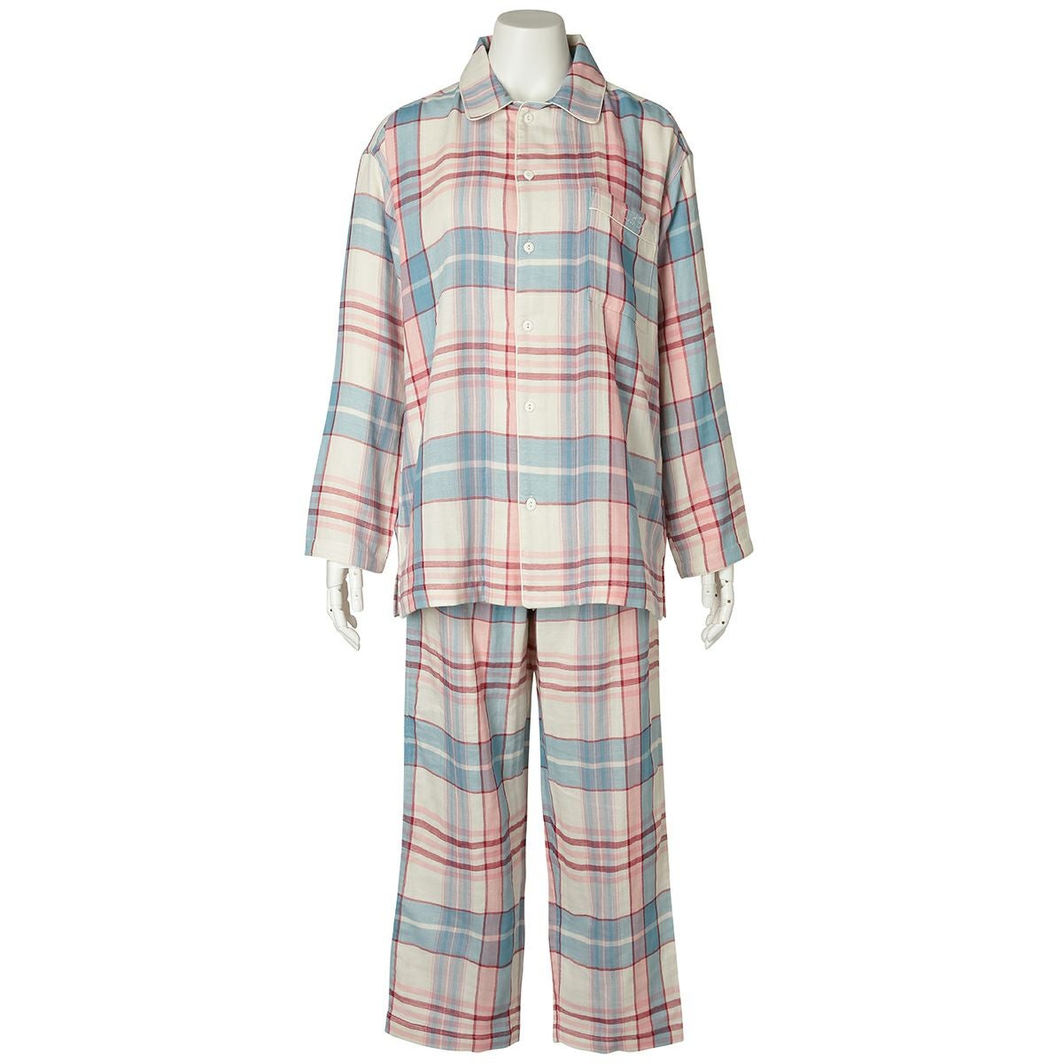 24トリプルガーゼチェック[長袖パジャマ] | KID BLUE OFFICIAL ONLINE