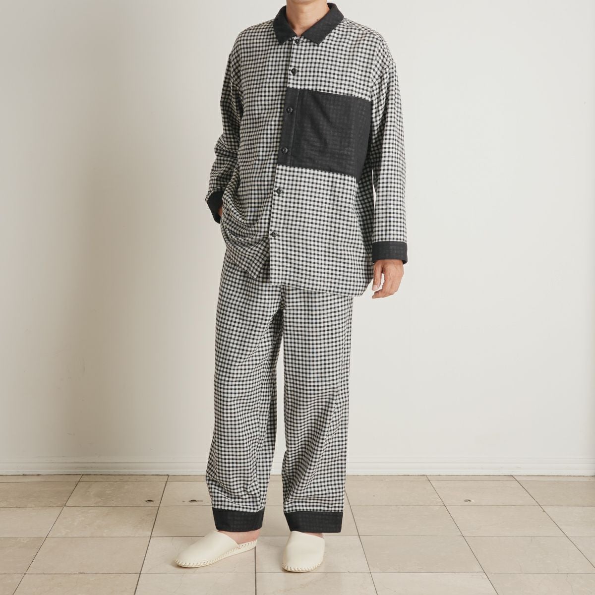 24Wガーゼギンガム[長袖パジャマ] | KID BLUE OFFICIAL ONLINE STORE