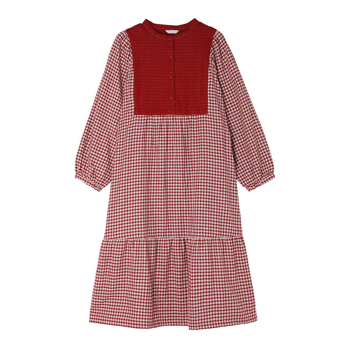 24Wガーゼギンガム[長袖ナイティ] | KID BLUE OFFICIAL ONLINE STORE