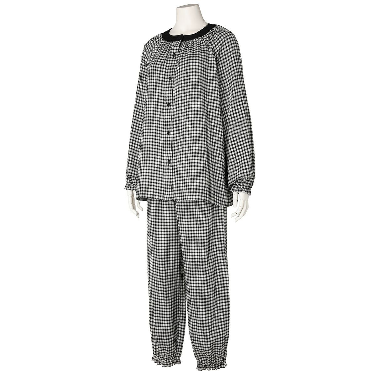 【新品】パジャマ KID BLUE キッドブルー 長袖 M ガーゼ ギンガム 24Wガーゼギンガム[長袖パジャマ] | KID BLUE OFFICIAL ONLINE STORE