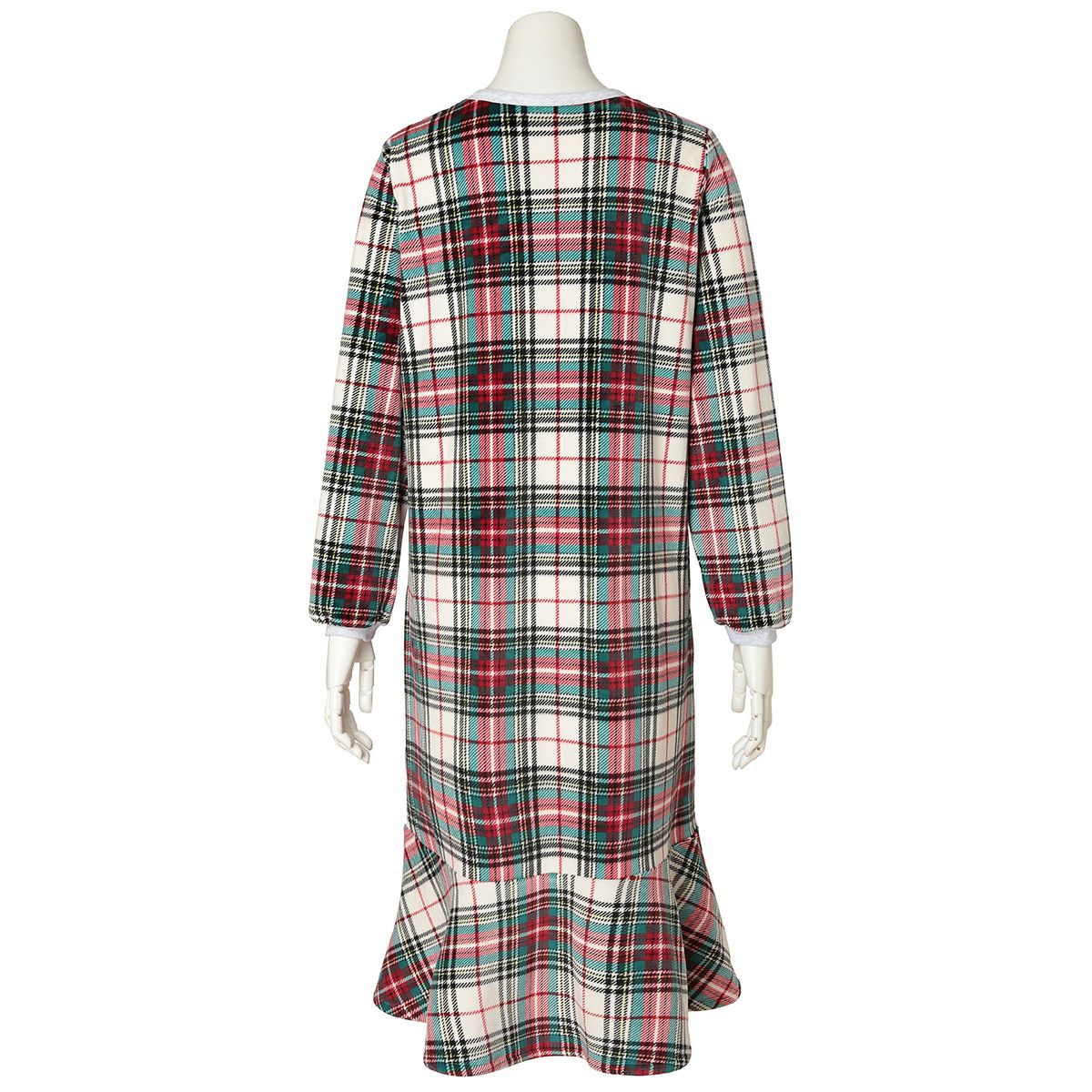 24ストレッチシャギータータンチェック[長袖ワンピース] | KID BLUE