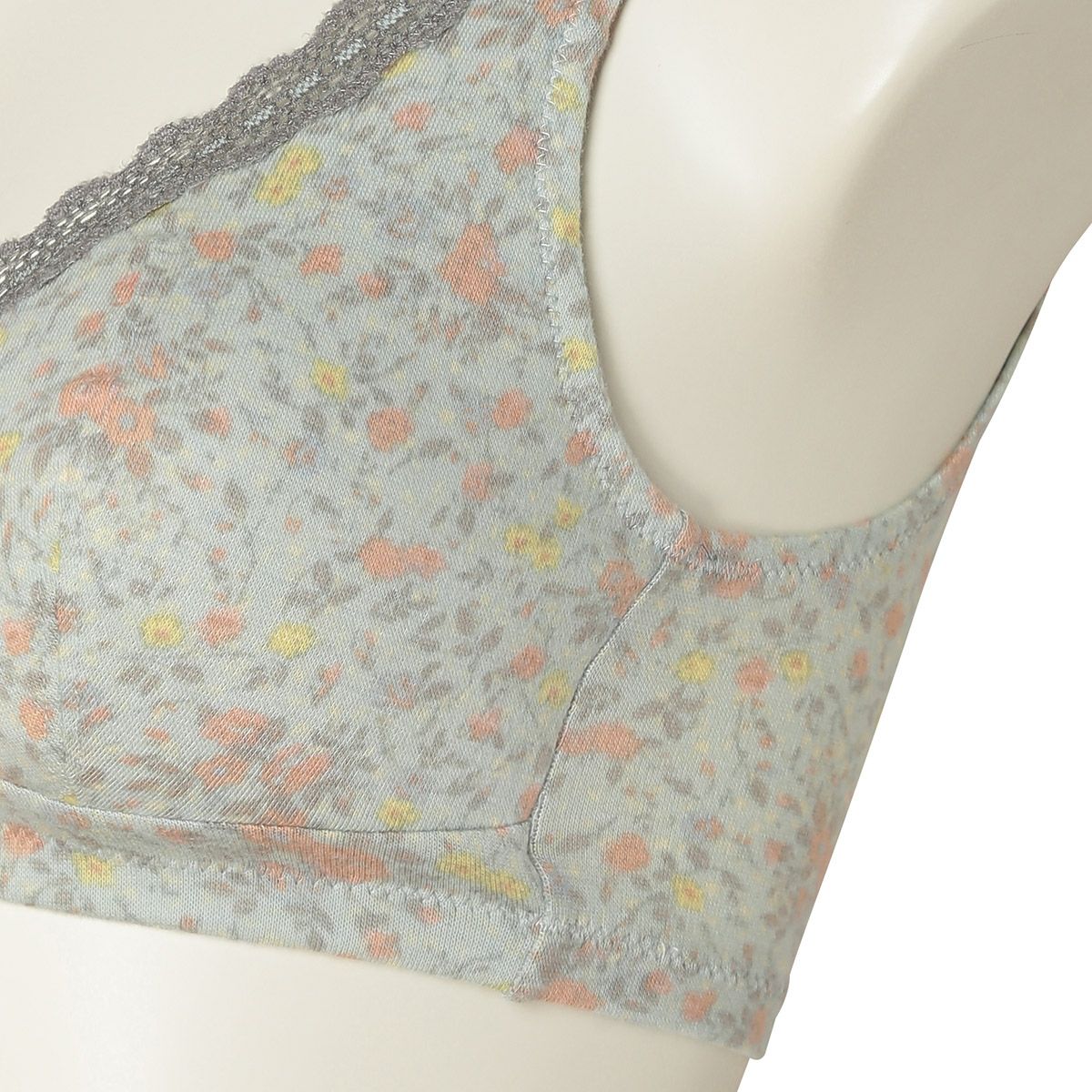 24ガーニッシュフラワー[ソフトブラジャー(ノンワイヤー)] | KID BLUE