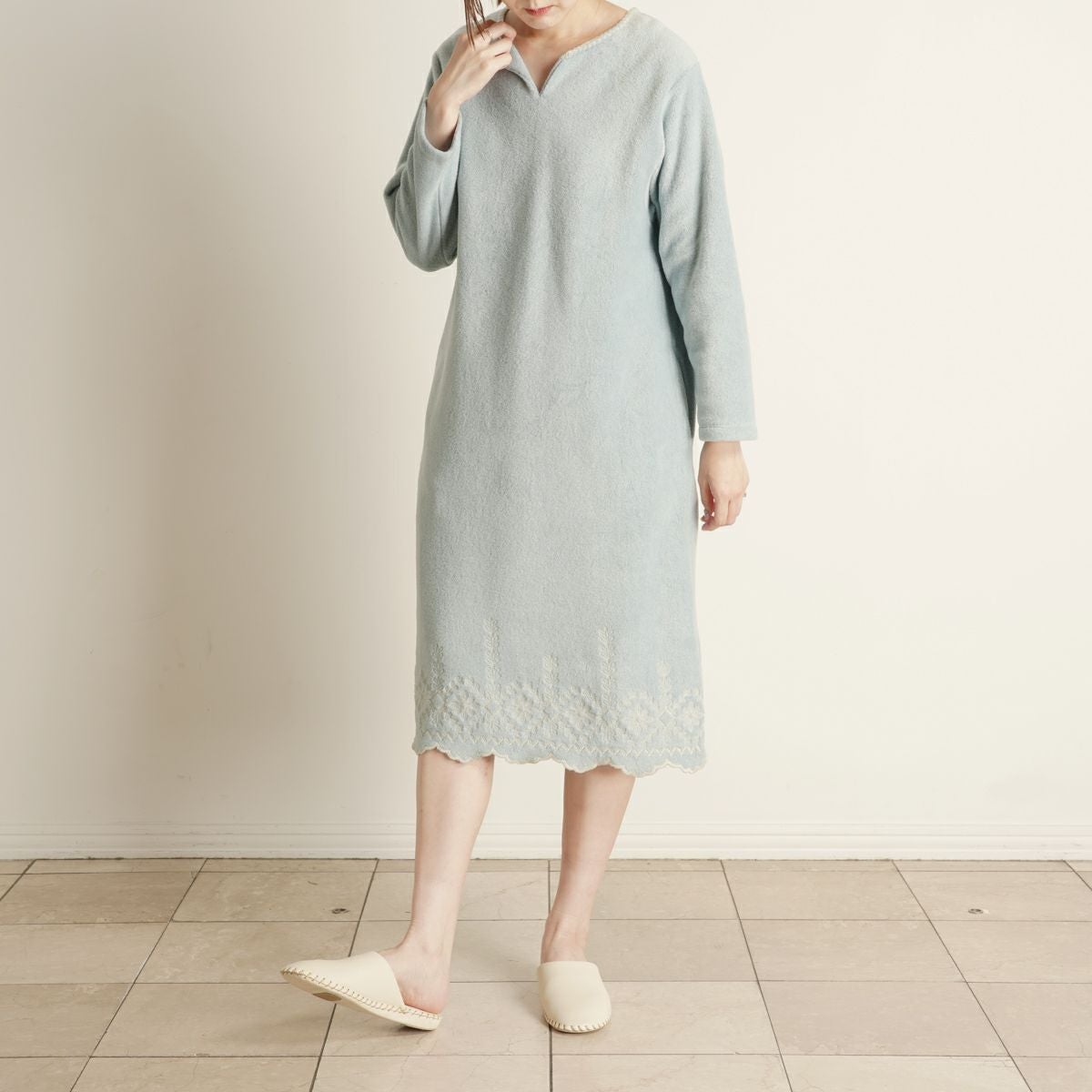 24フリースエンブ[長袖ワンピース] | KID BLUE OFFICIAL ONLINE STORE
