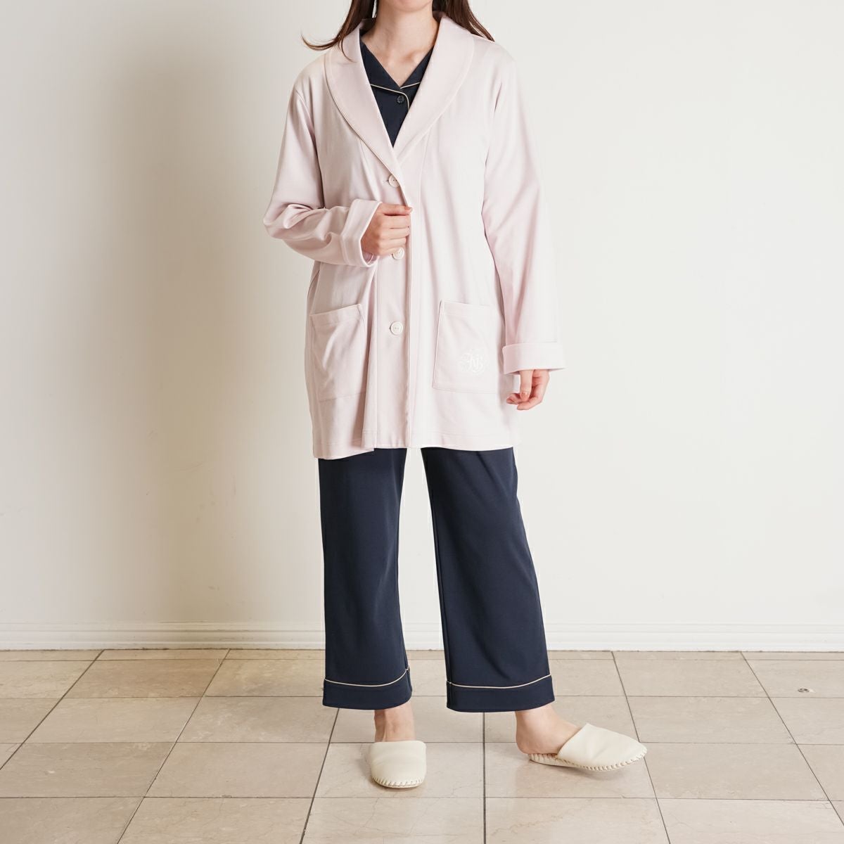 25グレイスフルコットン[長袖ガウン] | KID BLUE OFFICIAL ONLINE STORE