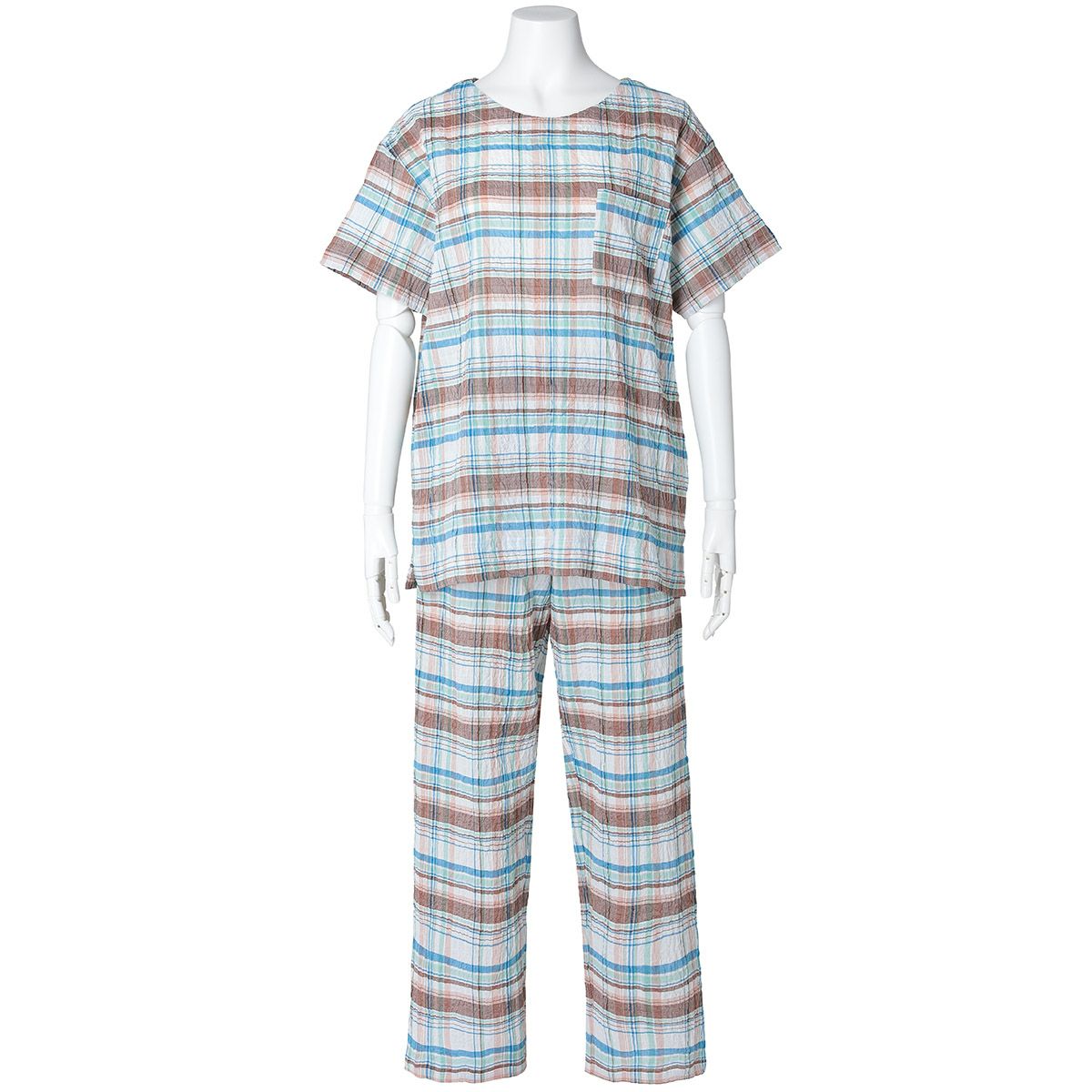 KIDBLUE　新品タグ付き半袖パジャマ 25シャーリングチェック[半袖パジャマ] | KID BLUE OFFICIAL ONLINE STORE