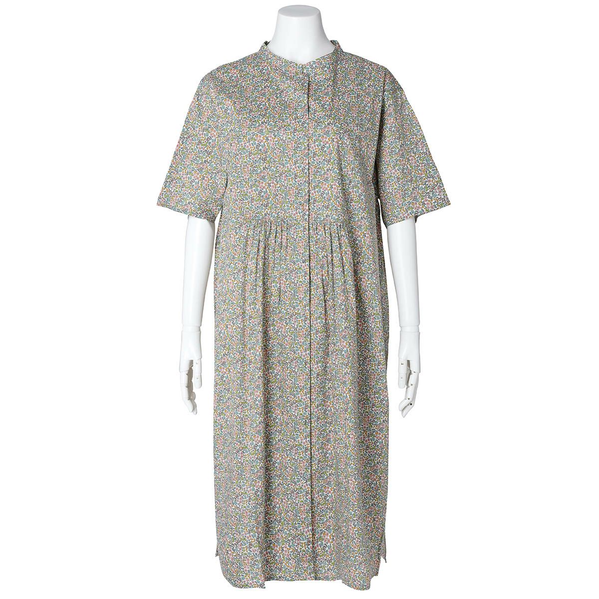 25LIBERTYプリント[5分袖ワンピース] | KID BLUE OFFICIAL ONLINE STORE