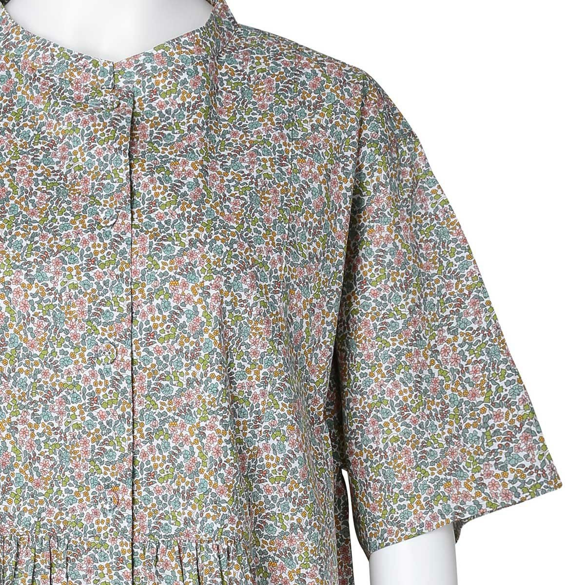25LIBERTYプリント[5分袖ワンピース] | KID BLUE OFFICIAL ONLINE STORE
