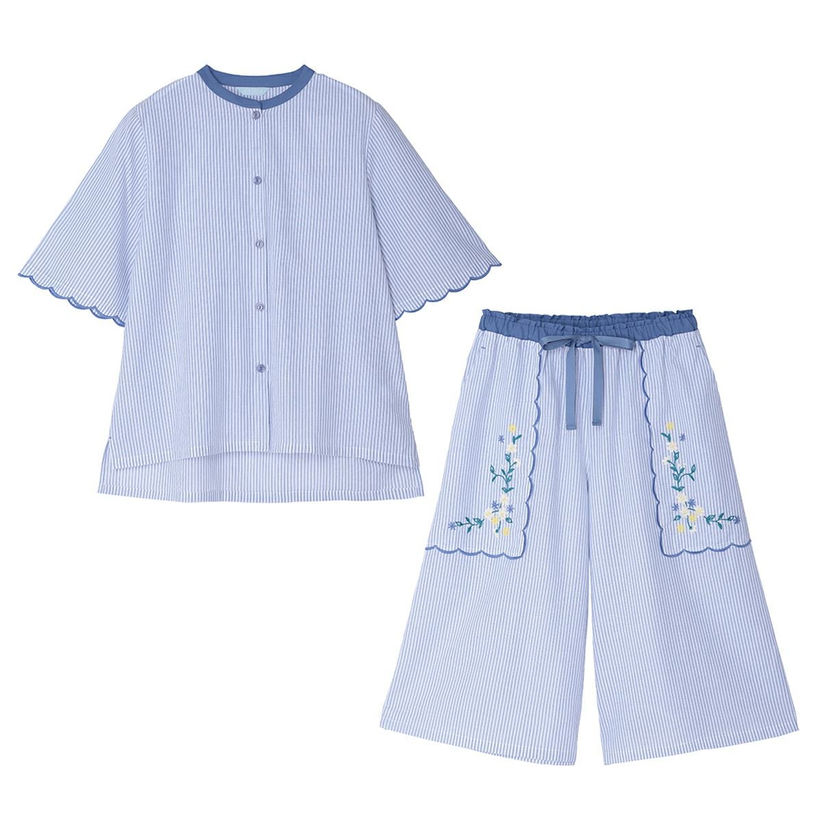 25ストライプブーケPt[8分袖パジャマ] | KID BLUE OFFICIAL ONLINE STORE