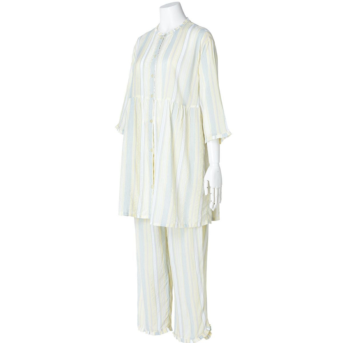 25CRサッカーストライプ[7分袖パジャマ] | KID BLUE OFFICIAL ONLINE STORE