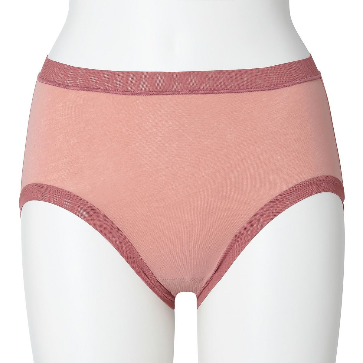 Airy Blue & Pink LLサイズ ハイウエストショーツ 25強撚ベア天[深型ショーツ] | KID BLUE OFFICIAL ONLINE STORE