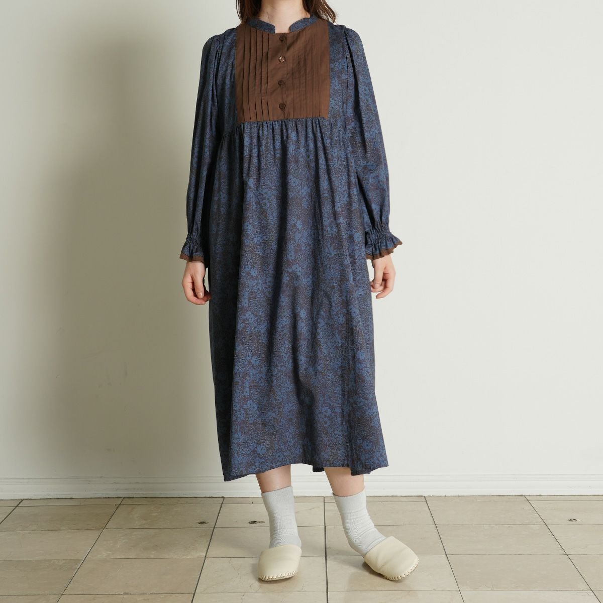 25AW LIBERTYプリント[長袖ワンピース] | KID BLUE OFFICIAL ONLINE STORE