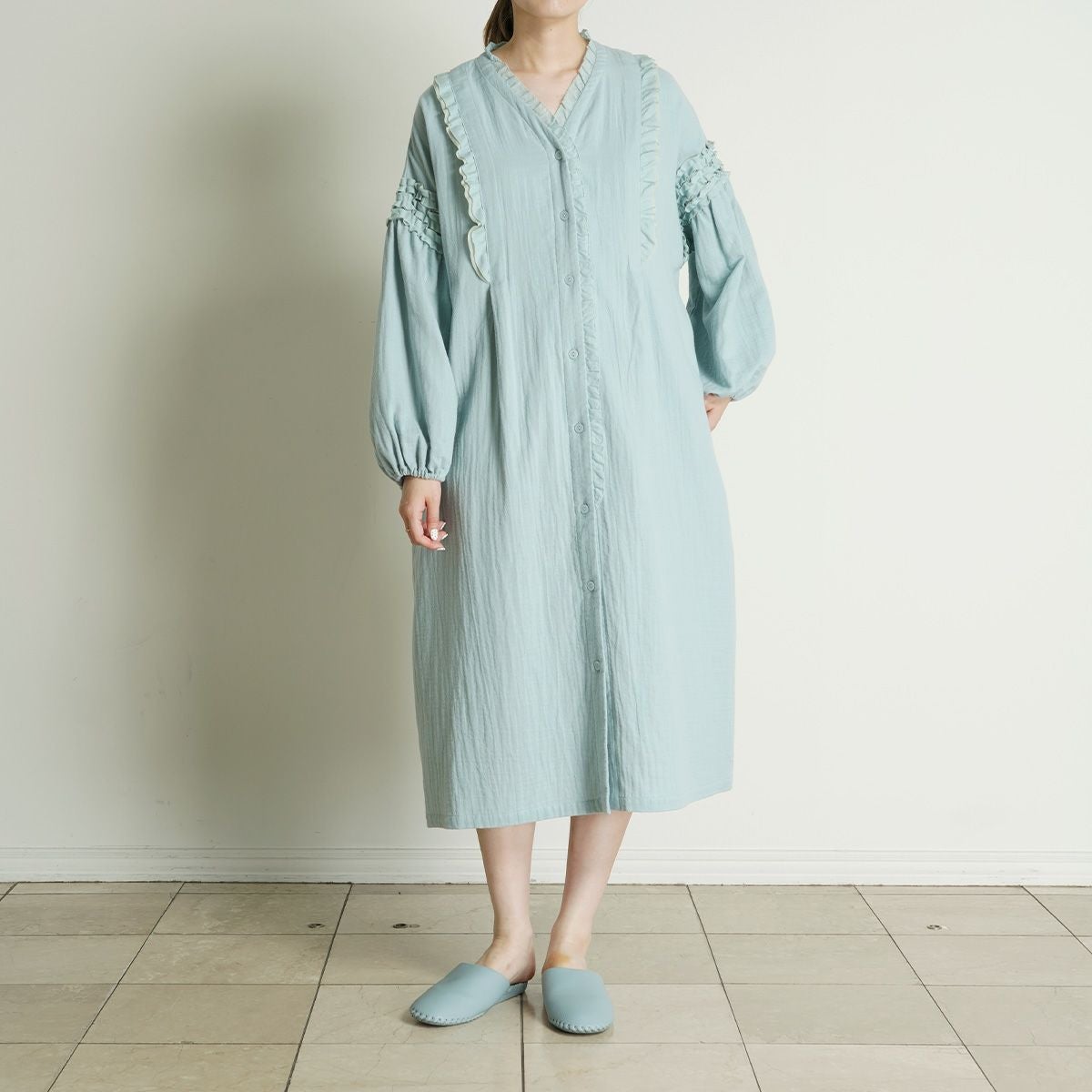 25オータムWガーゼ[長袖ナイティ] | KID BLUE OFFICIAL ONLINE STORE