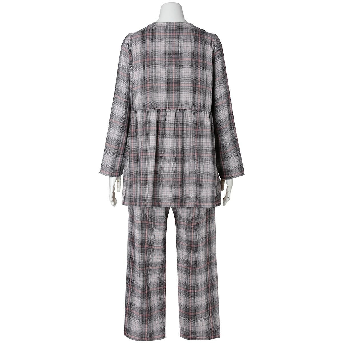 【値下げしました】KID BLUE パジャマ セットアップ チェック柄 Lサイズ トリプルガーゼオンブレーチェック[長袖パジャマ] | KID BLUE OFFICIAL