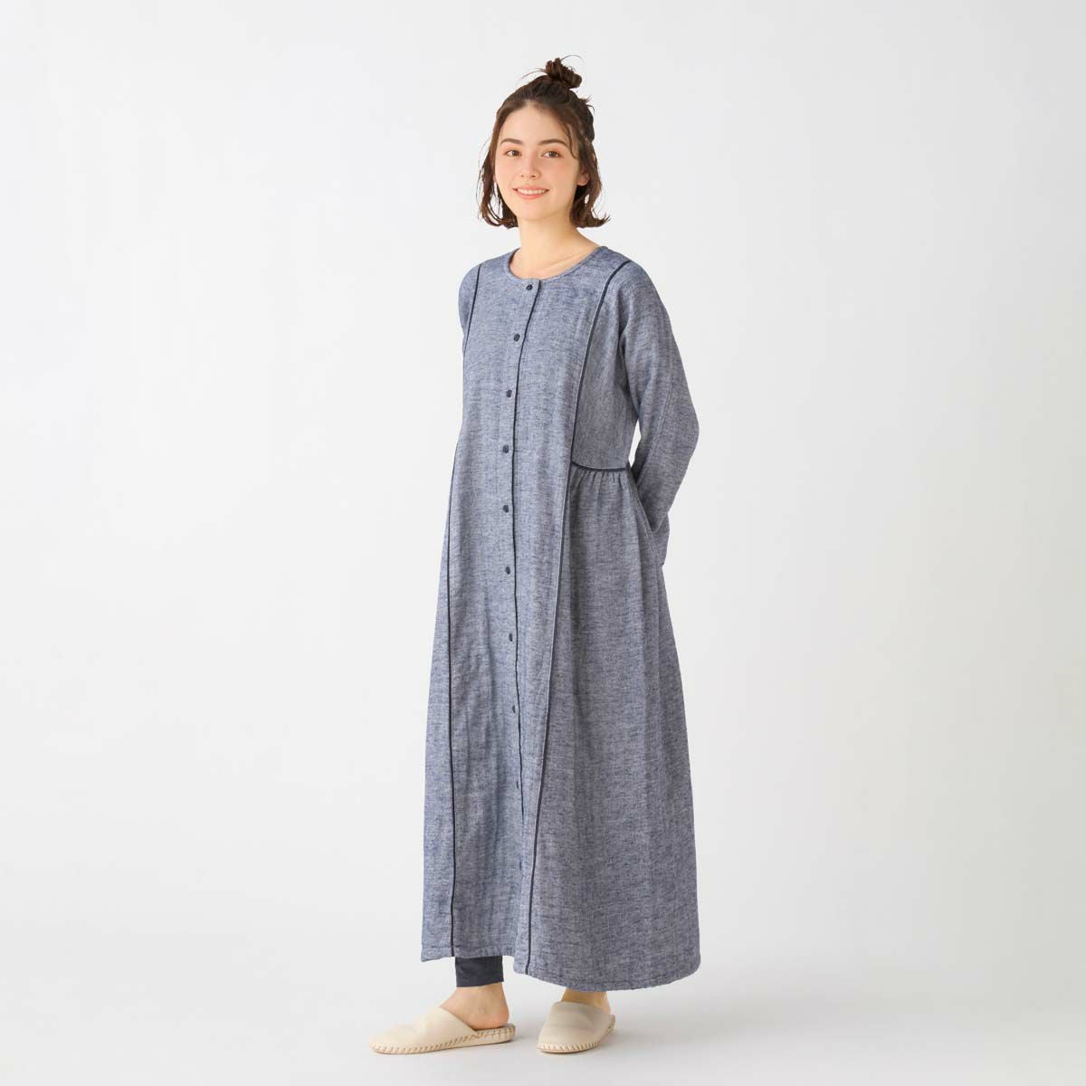 25起毛トリプルガーゼ[長袖ナイティ] | KID BLUE OFFICIAL ONLINE STORE