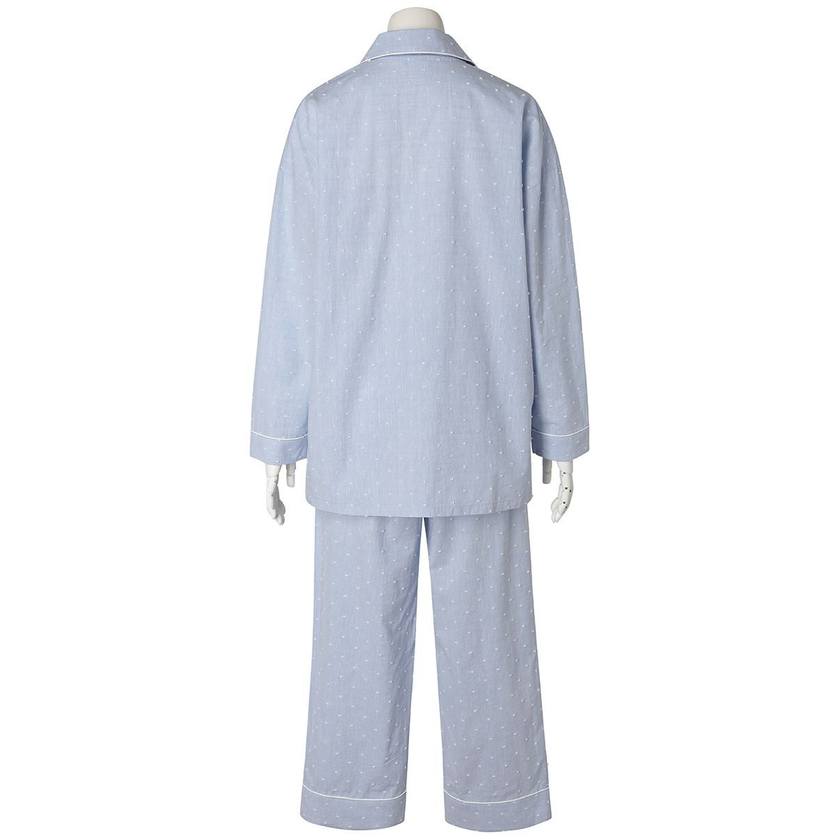 KID BLUE ドット柄 パジャマ Mサイズ KID BLUE(キッドブルー)｜25キルトドットJQパジャマ/ピンク の通販