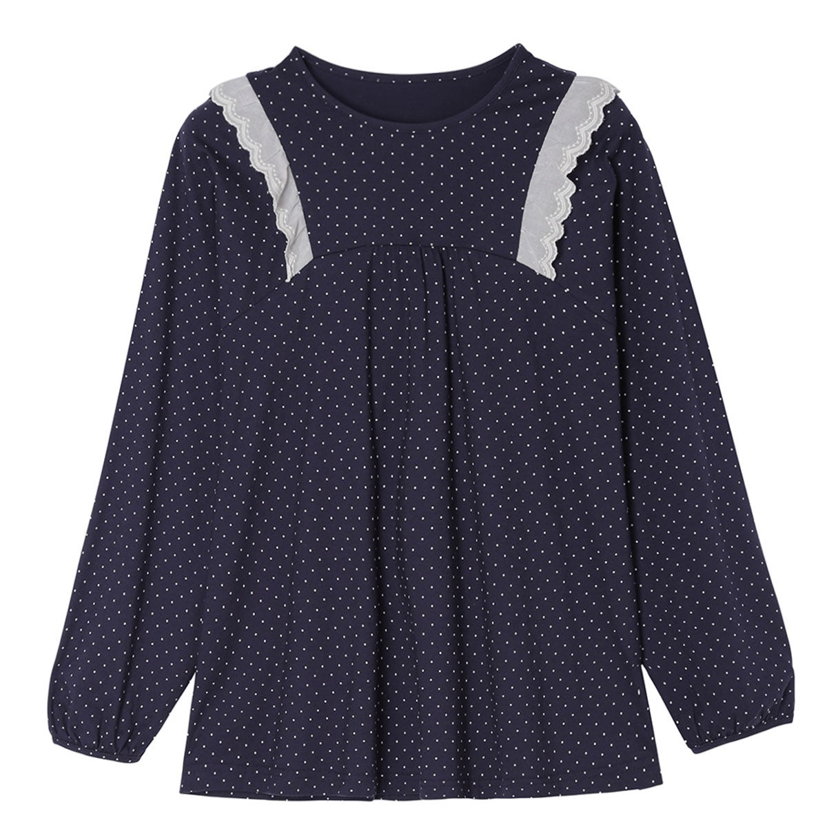 25強撚ベンベルグドット[6分袖トップス] | KID BLUE OFFICIAL ONLINE STORE