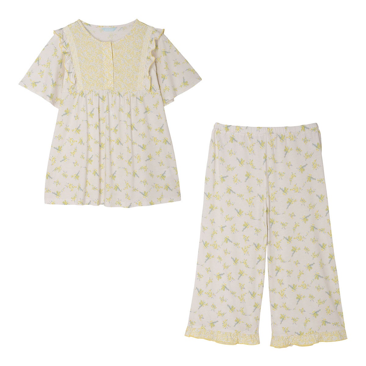 ピンドットフラワーN[8分袖パジャマ] | KID BLUE OFFICIAL ONLINE STORE
