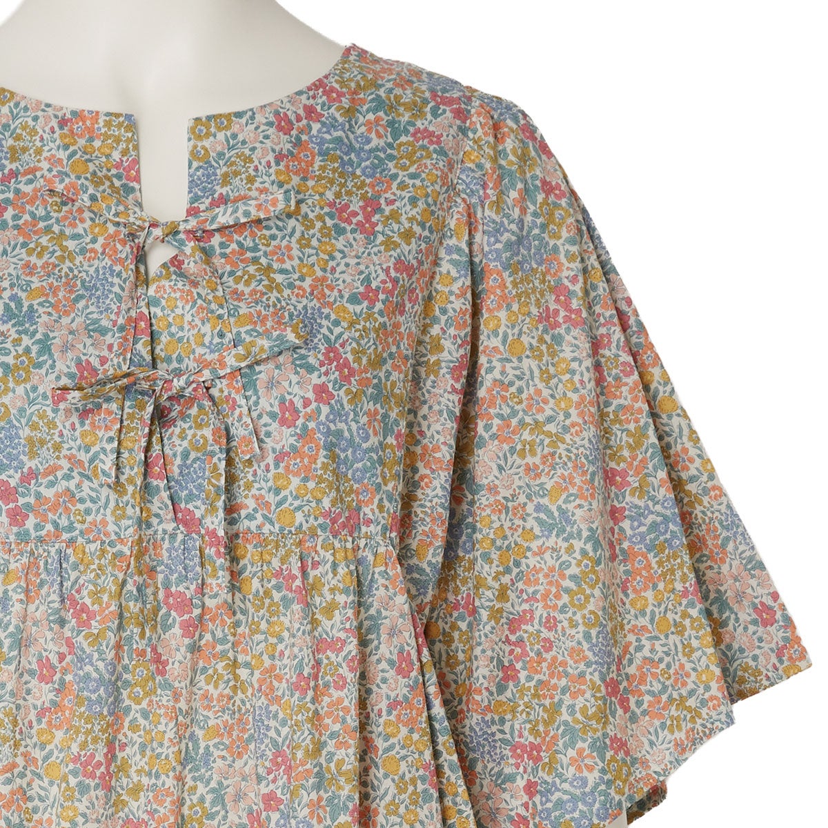 26LIBERTYプリント[5分袖ワンピース] | KID BLUE OFFICIAL ONLINE STORE