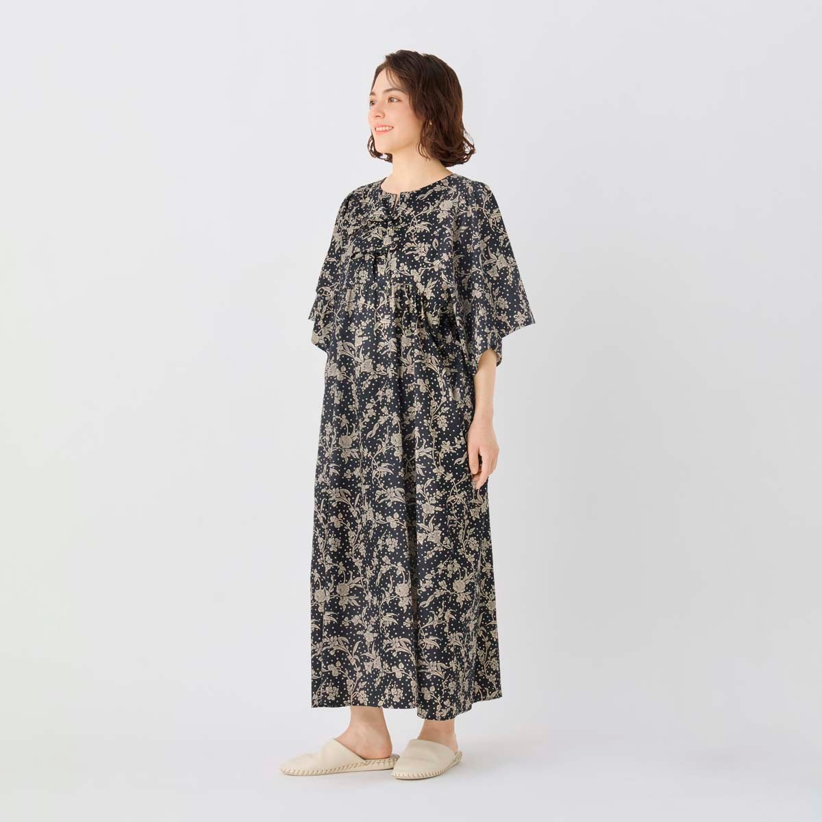 26LIBERTYプリント[5分袖ワンピース] | KID BLUE OFFICIAL ONLINE STORE