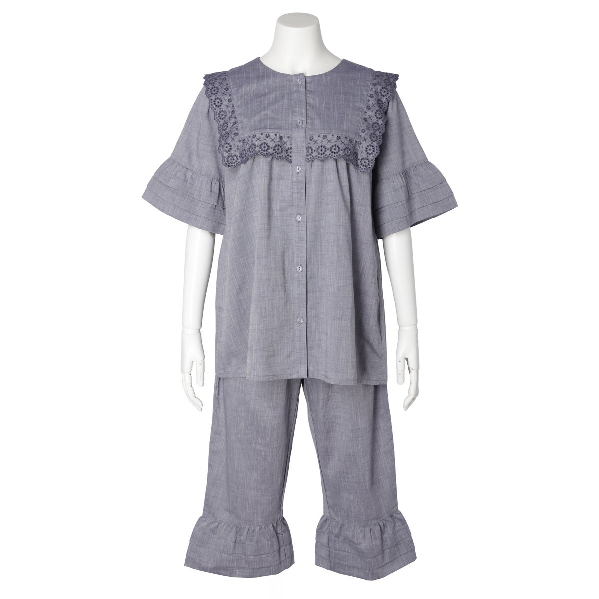 26シャンブレーエンブN[5分袖パジャマ] | KID BLUE OFFICIAL ONLINE STORE