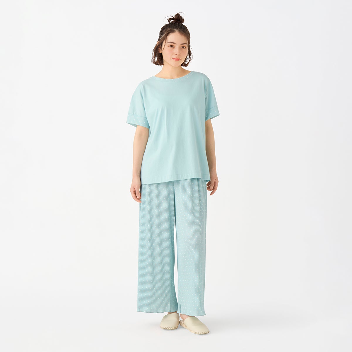 26プリーツドットPt[半袖パジャマ] | KID BLUE OFFICIAL ONLINE STORE